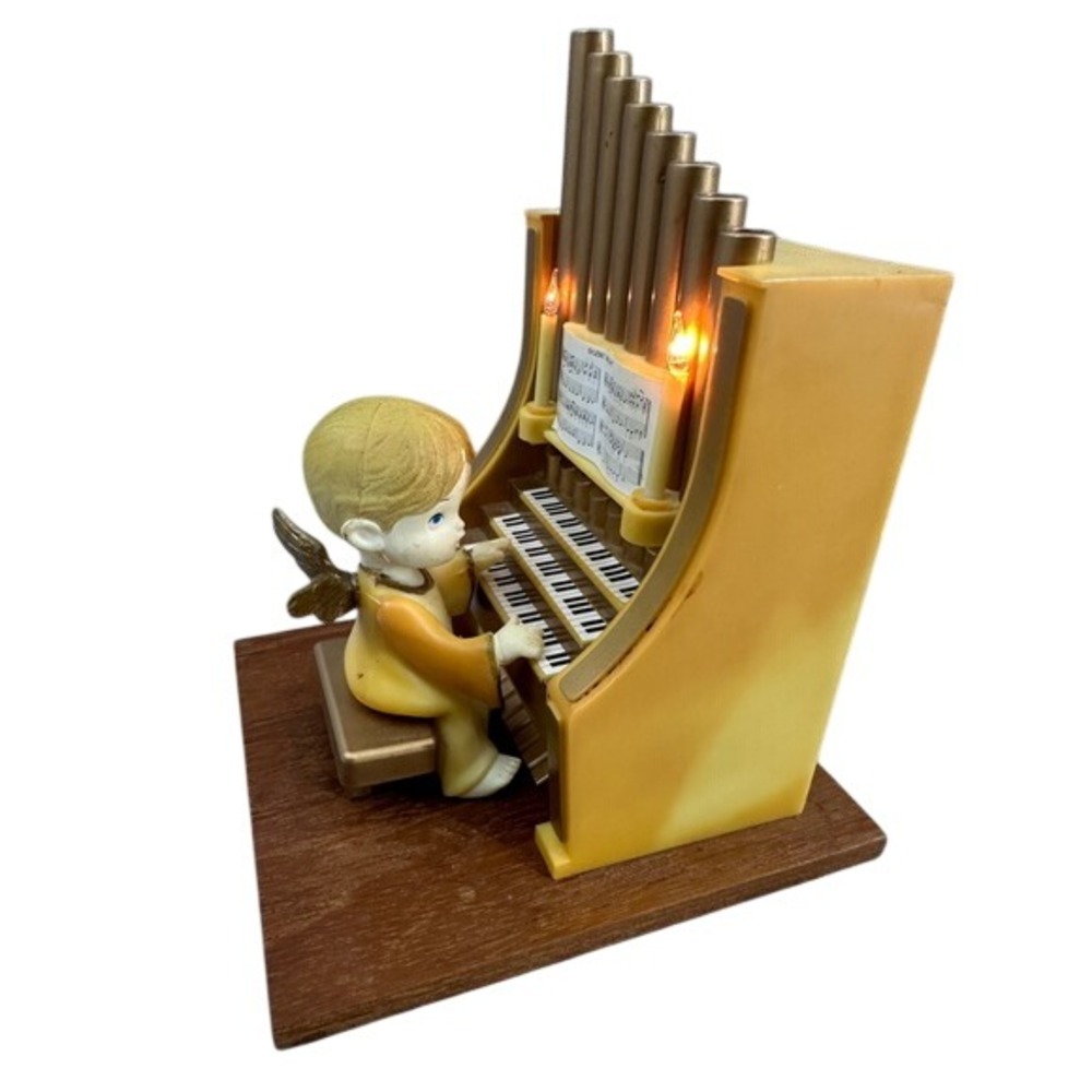 Vintage 1982 Merton Co Electronic Musical Lited Organ Angel Silent Night Boxed
